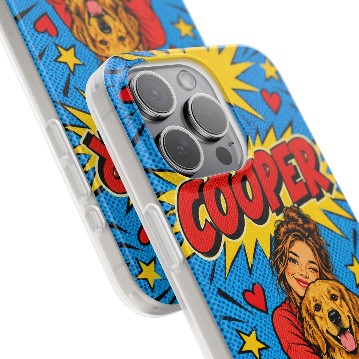 Funda de Celular Transparente Personalizada con tu Mascota — Foto Real o Diseño Ilustrado