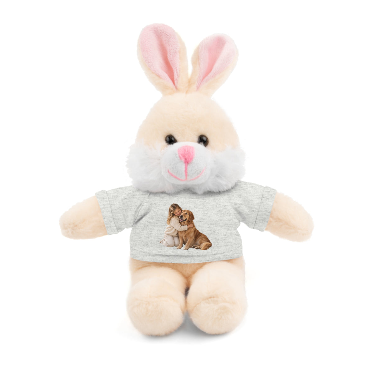 Peluche con Camiseta Personalizada — Foto de tu Mascota