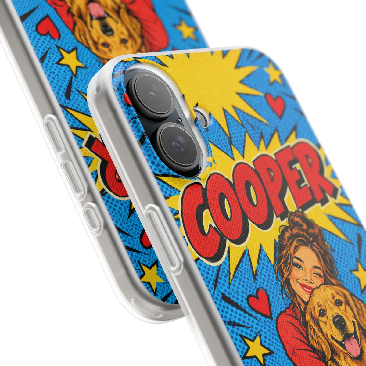 Funda de Celular Transparente Personalizada con tu Mascota — Foto Real o Diseño Ilustrado