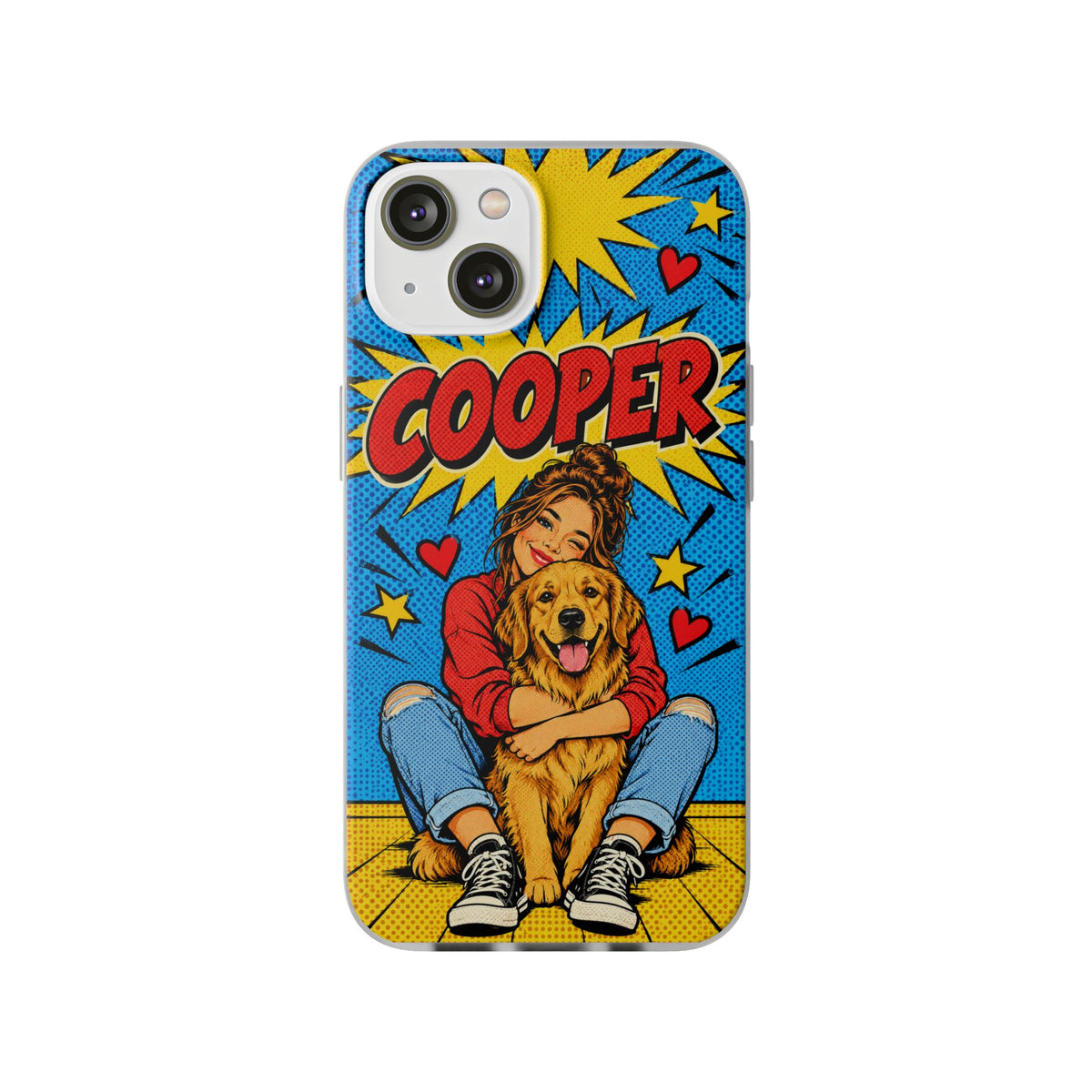 Funda de Celular Transparente Personalizada con tu Mascota — Foto Real o Diseño Ilustrado