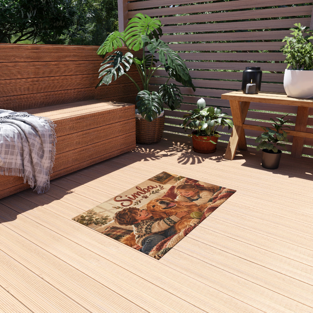 Tapete Decorativo Personalizado para Interiores y Exteriores — con el Nombre de tu Mascota