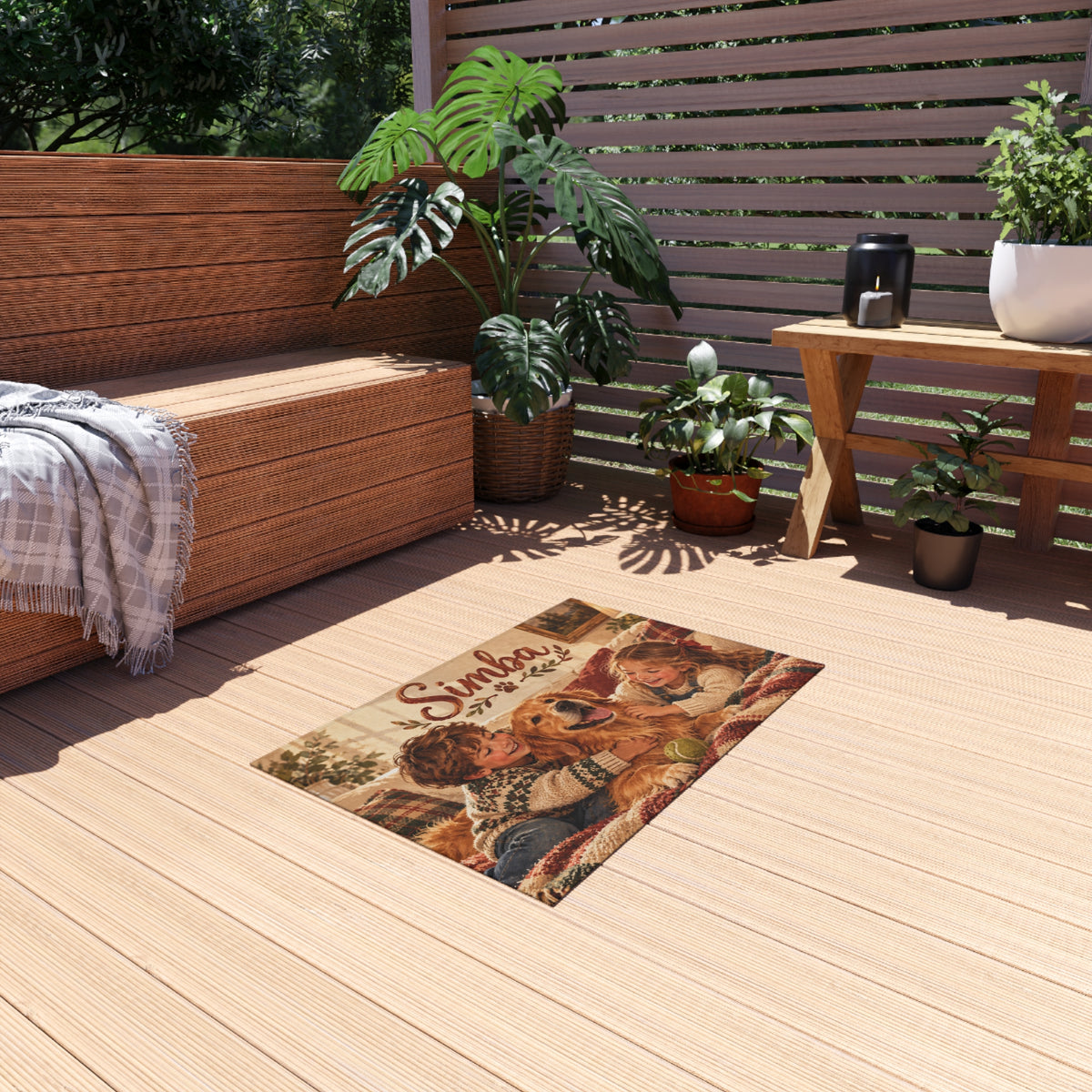 Tapete Decorativo Personalizado para Interiores y Exteriores — con el Nombre de tu Mascota