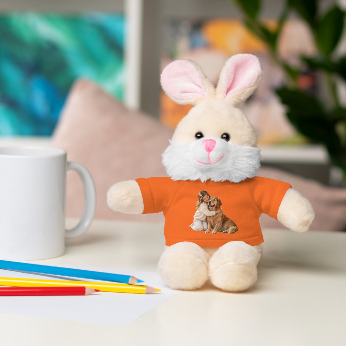 Peluche con Camiseta Personalizada — Foto de tu Mascota