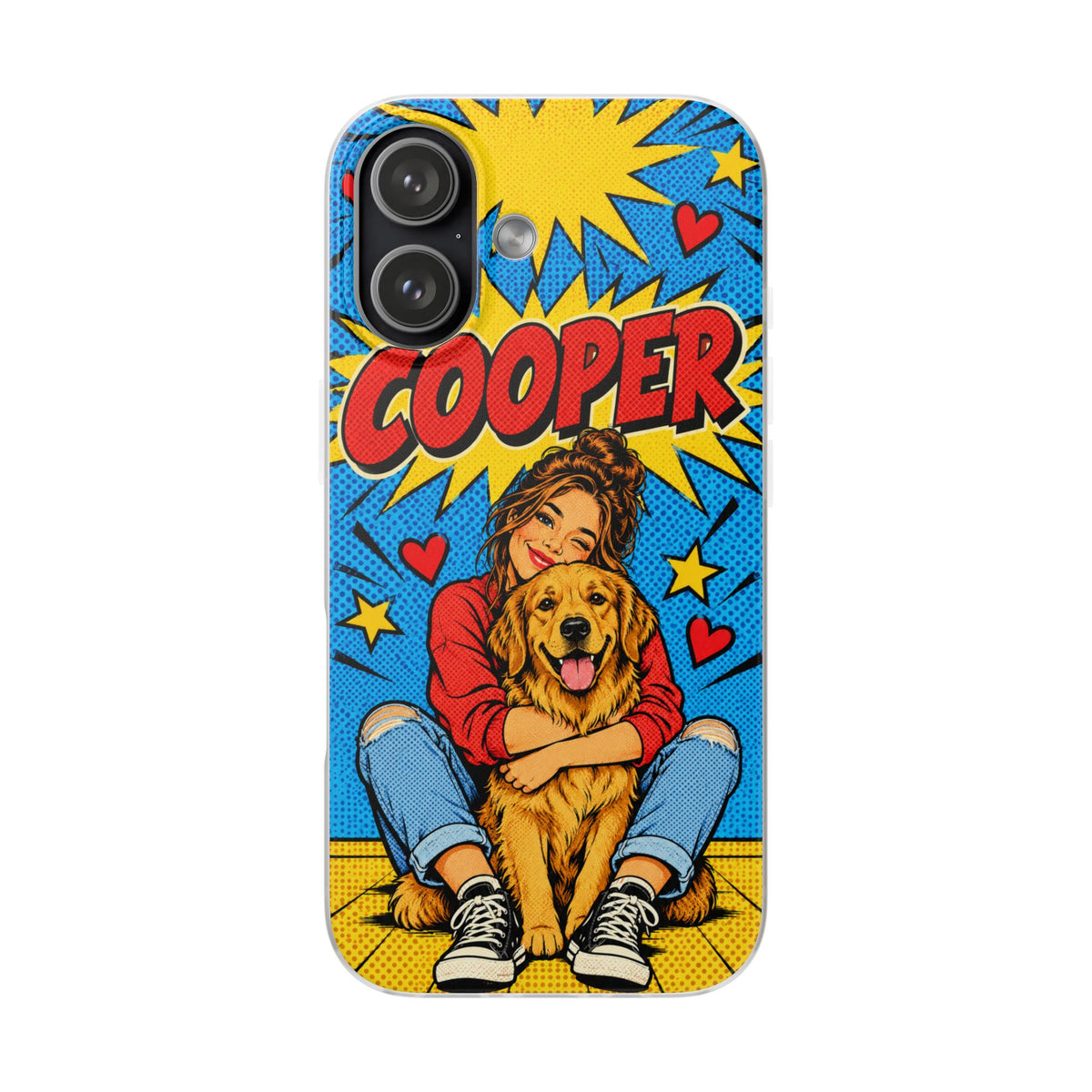 Funda de Celular Transparente Personalizada con tu Mascota — Foto Real o Diseño Ilustrado