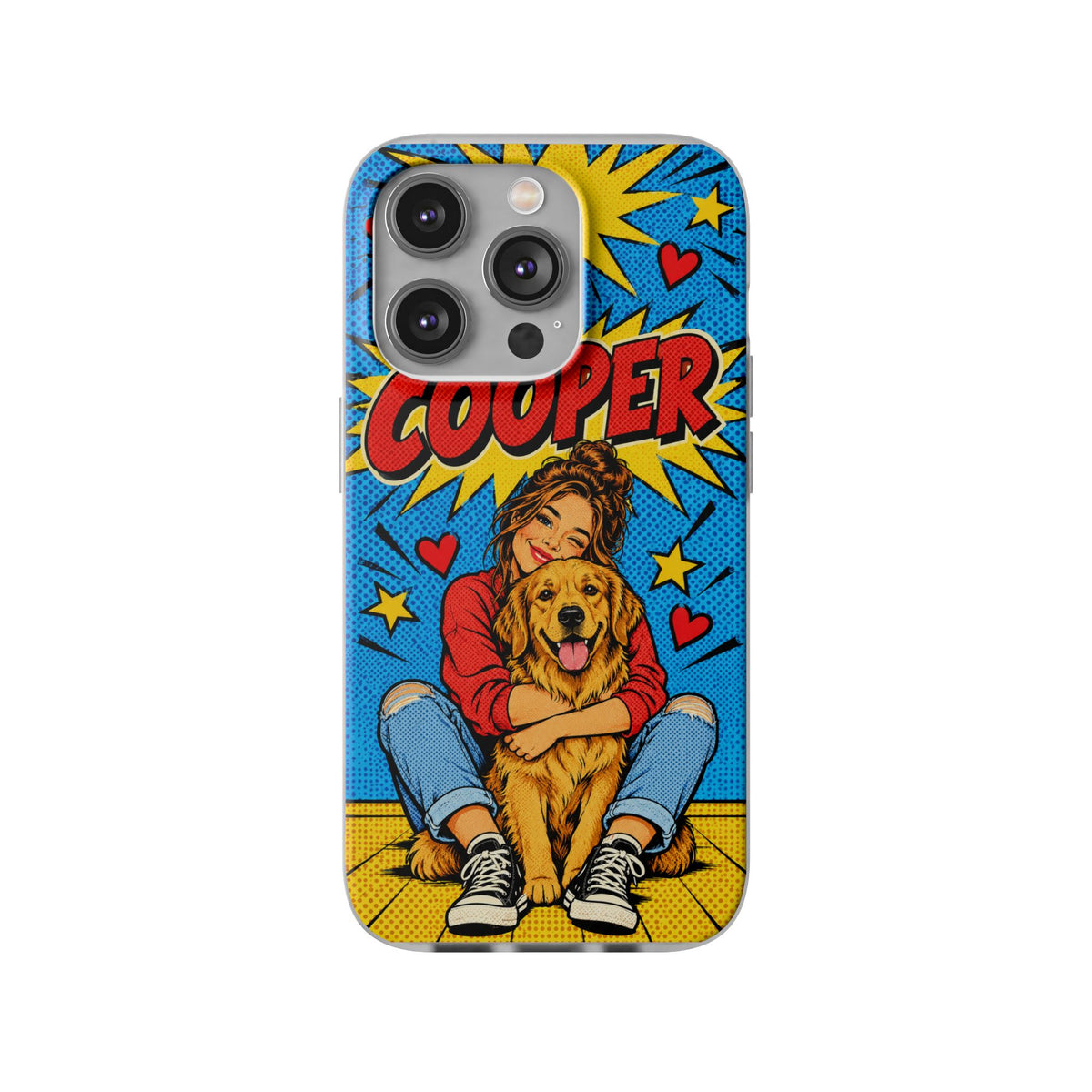 Funda de Celular Transparente Personalizada con tu Mascota — Foto Real o Diseño Ilustrado