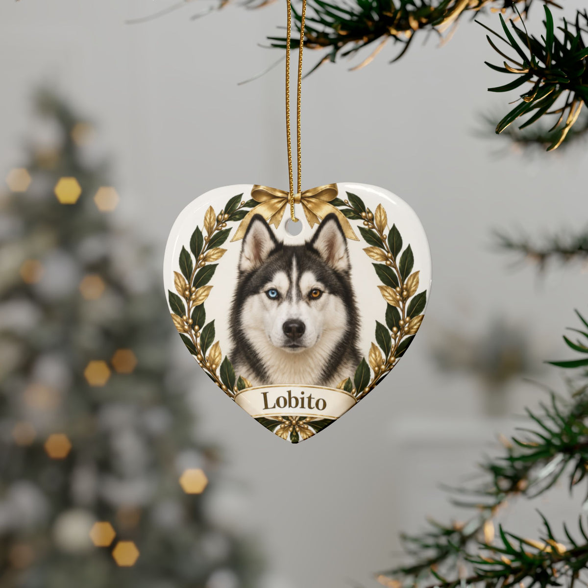 Ornamento Navideño Personalizado con tu Mascota