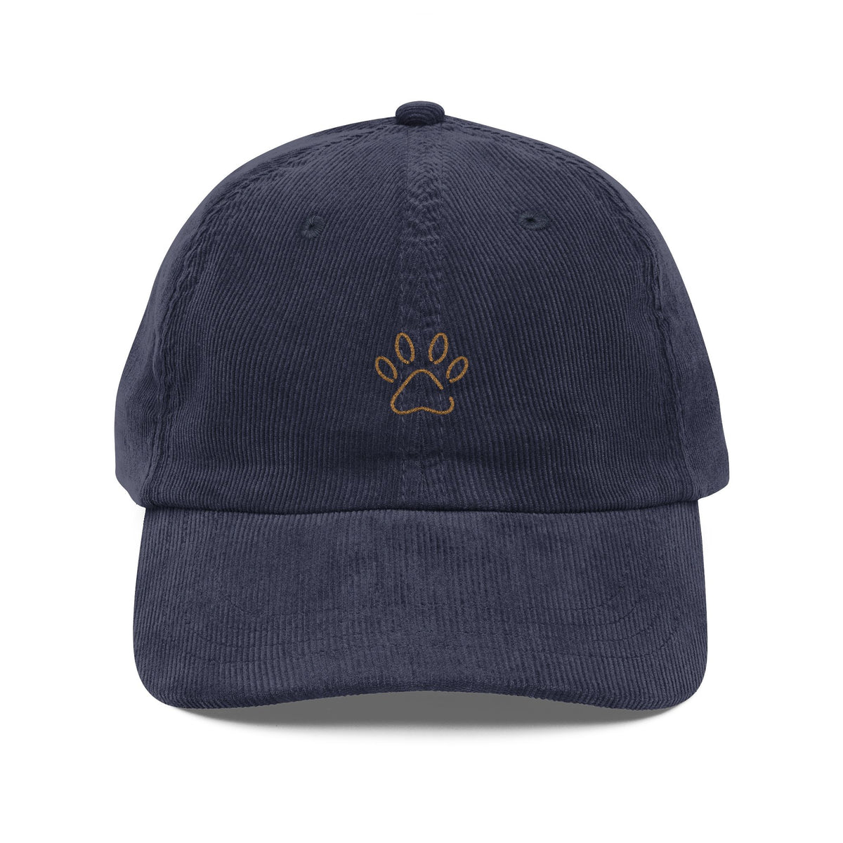 Gorra de Pana Bordada Ivory Paw Studio — con Silueta y Nombre de tu Mascota