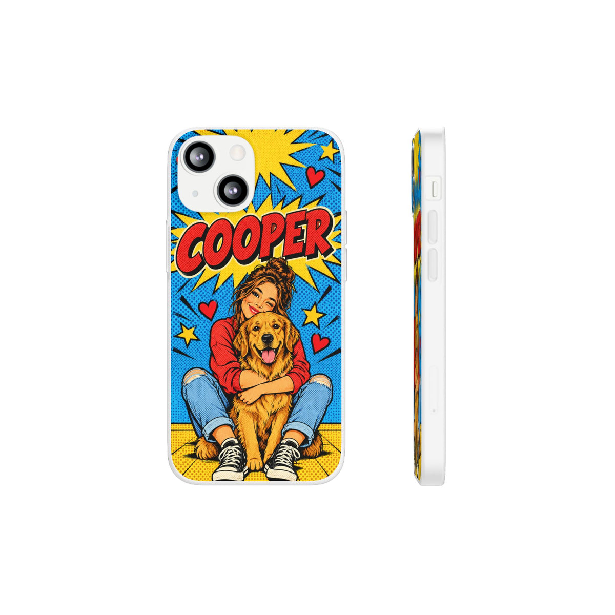 Funda de Celular Transparente Personalizada con tu Mascota — Foto Real o Diseño Ilustrado