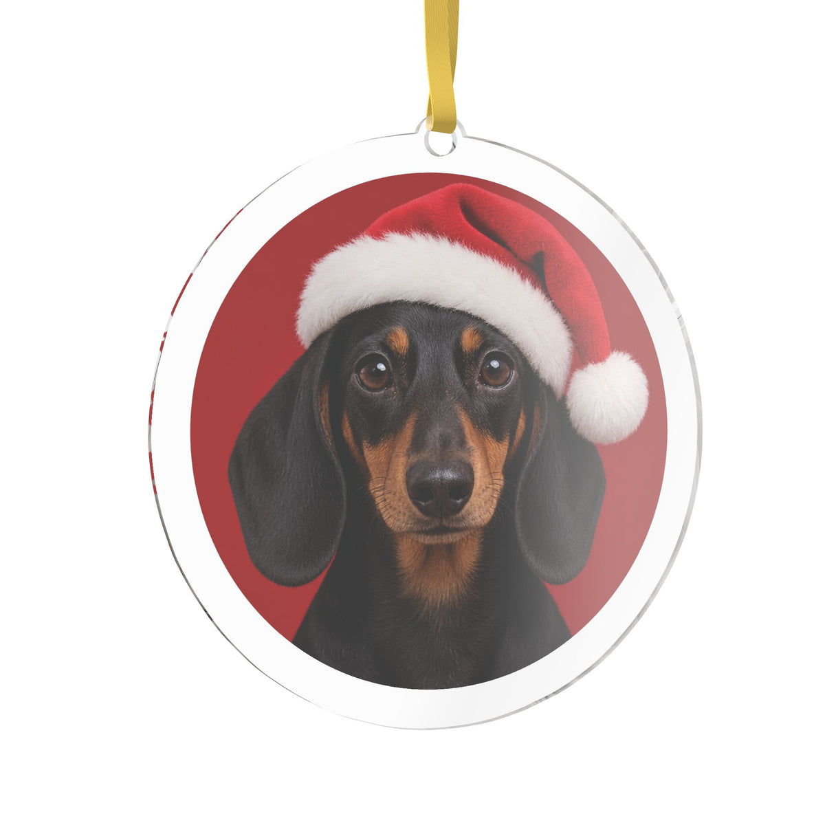 Adorno Navideño de Acrílico con Foto de tu Mascota