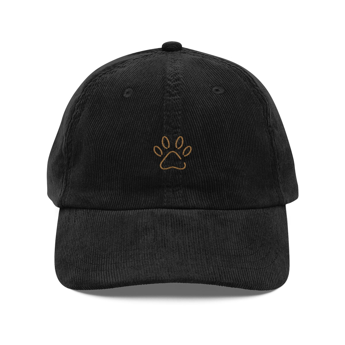 Gorra de Pana Bordada Ivory Paw Studio — con Silueta y Nombre de tu Mascota