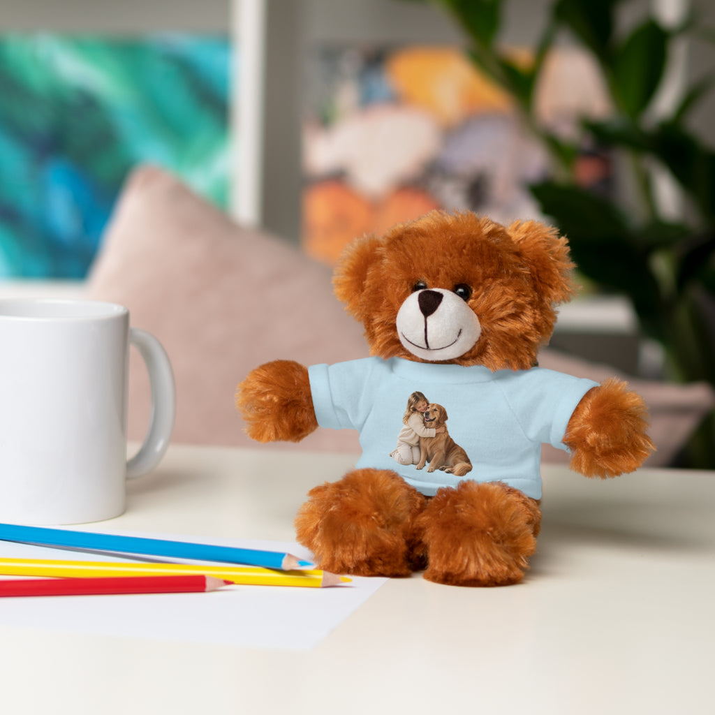 Peluche con Camiseta Personalizada — Foto de tu Mascota