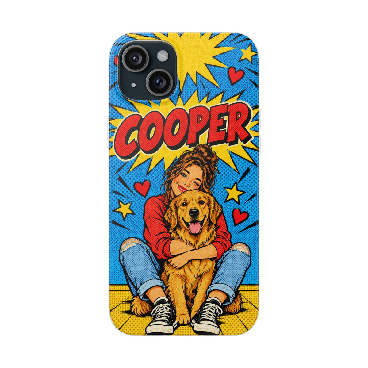 Funda de Celular Transparente Personalizada con tu Mascota — Foto Real o Diseño Ilustrado