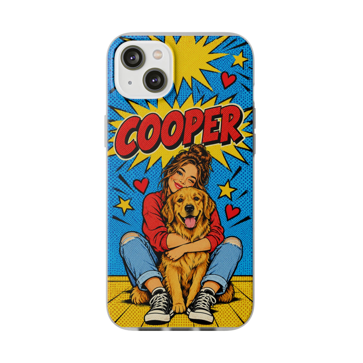 Funda de Celular Transparente Personalizada con tu Mascota — Foto Real o Diseño Ilustrado