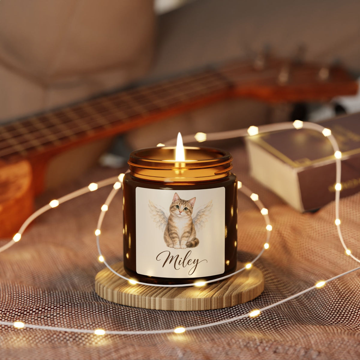 Vela de Soja Personalizada con la Foto de tu Mascota