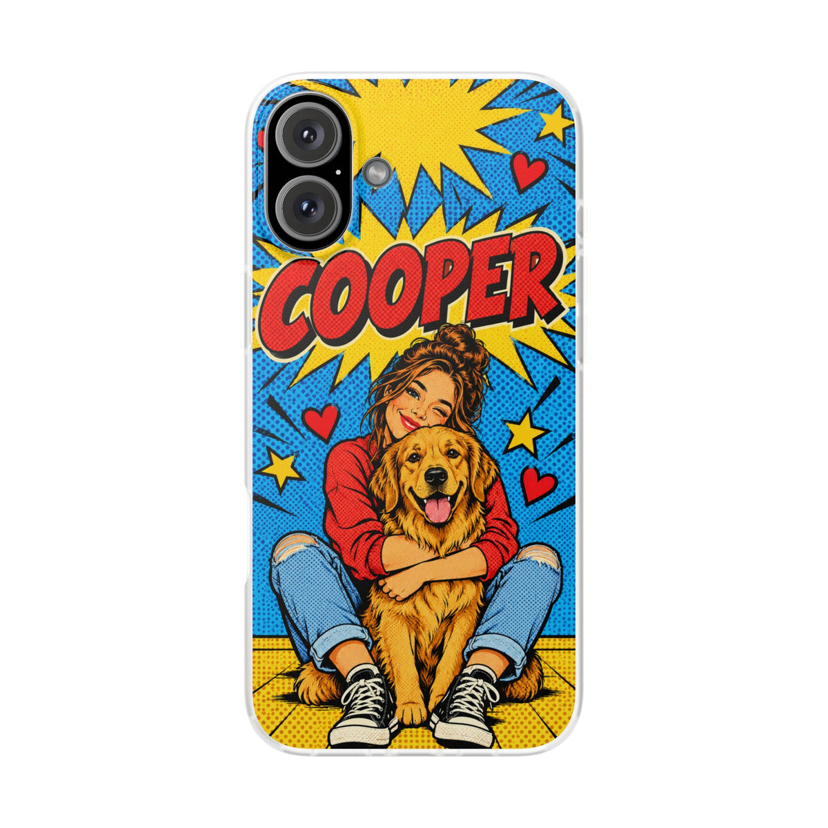 Funda de Celular Transparente Personalizada con tu Mascota — Foto Real o Diseño Ilustrado