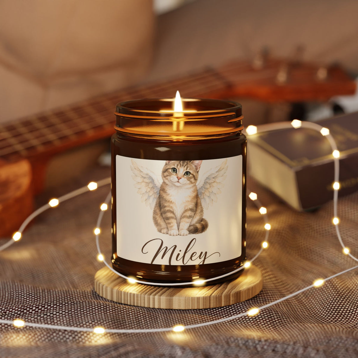 Vela de Soja Personalizada con la Foto de tu Mascota