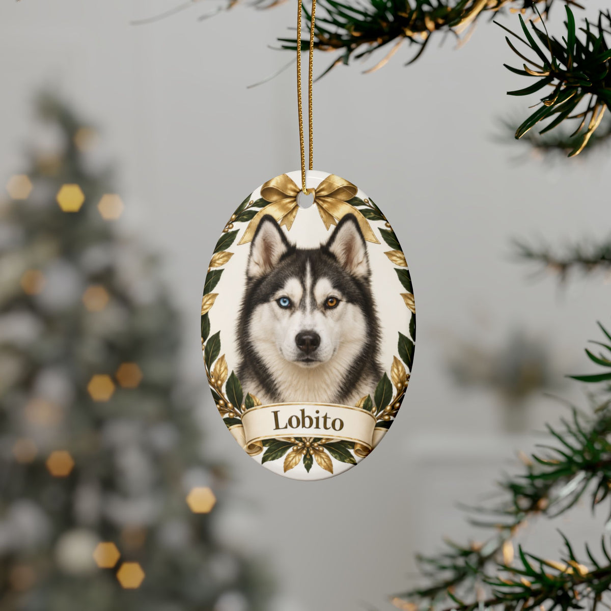 Ornamento Navideño Personalizado con tu Mascota