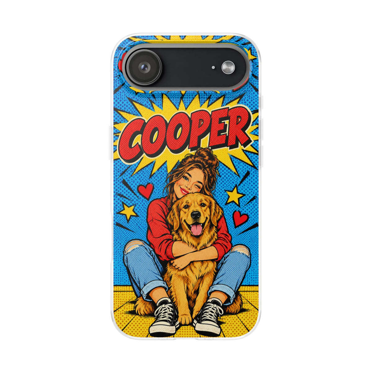 Funda de Celular Transparente Personalizada con tu Mascota — Foto Real o Diseño Ilustrado