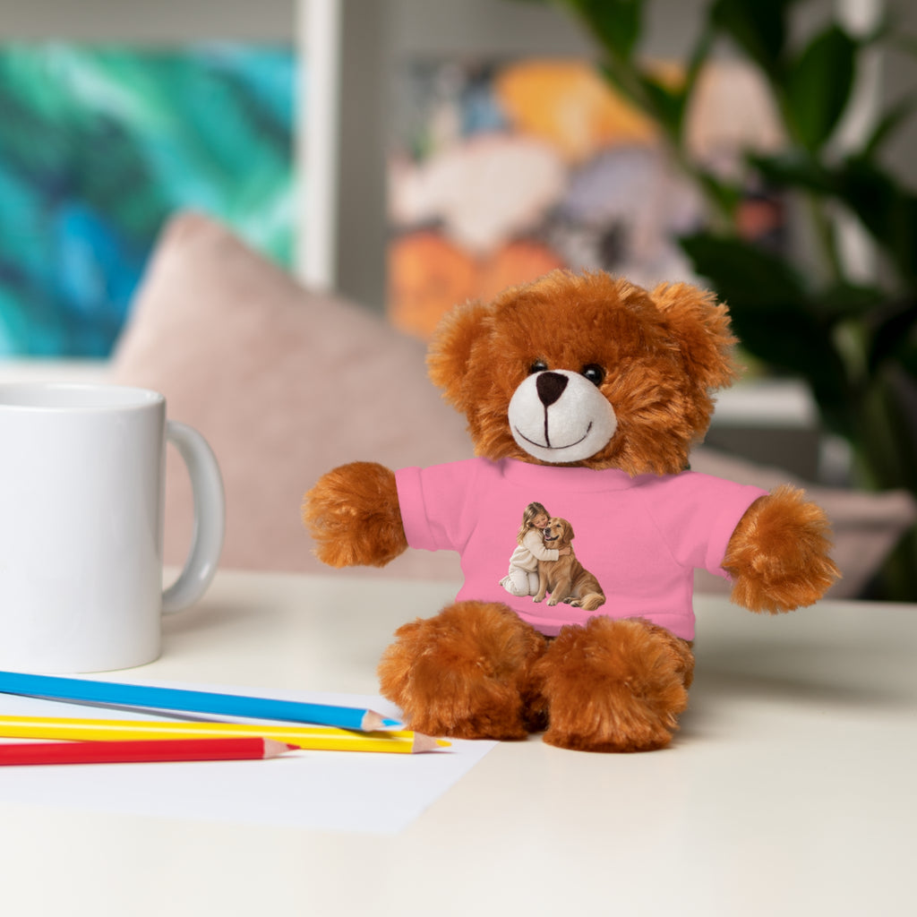 Peluche con Camiseta Personalizada — Foto de tu Mascota