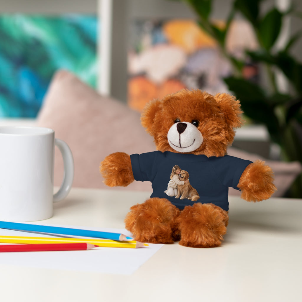 Peluche con Camiseta Personalizada — Foto de tu Mascota
