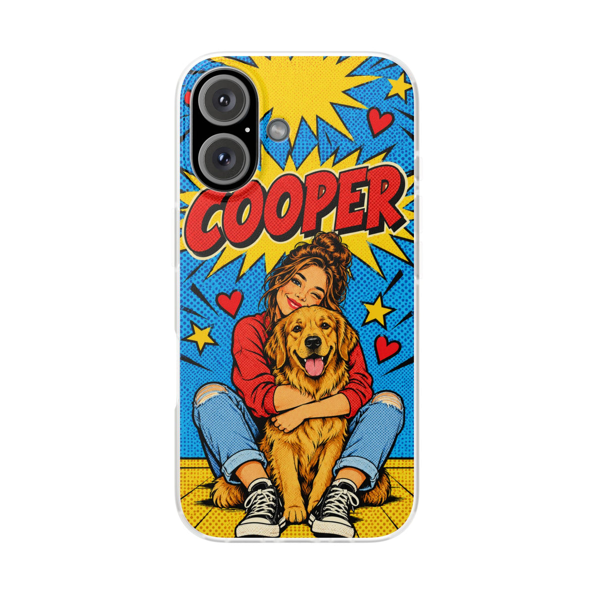 Funda de Celular Transparente Personalizada con tu Mascota — Foto Real o Diseño Ilustrado