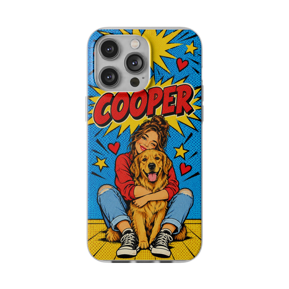 Funda de Celular Transparente Personalizada con tu Mascota — Foto Real o Diseño Ilustrado