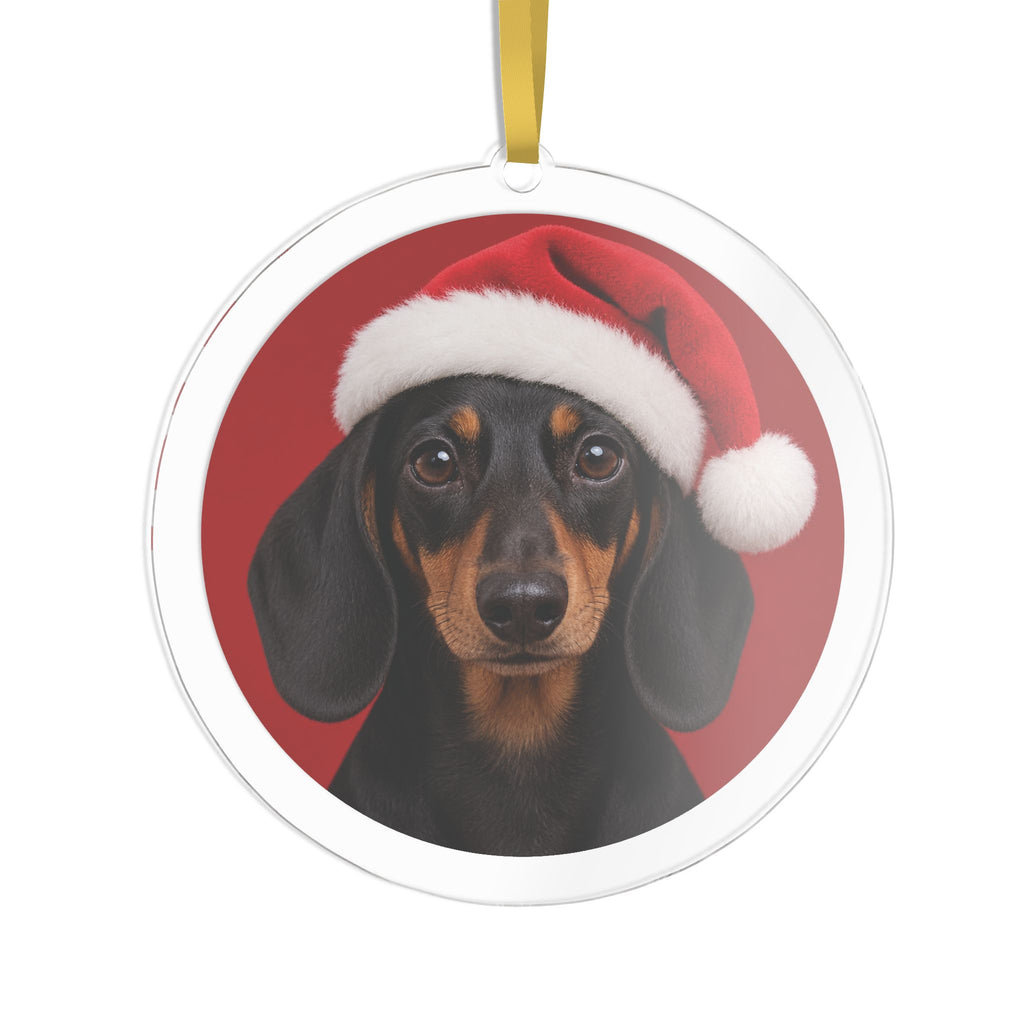 Adorno Navideño de Acrílico con Foto de tu Mascota