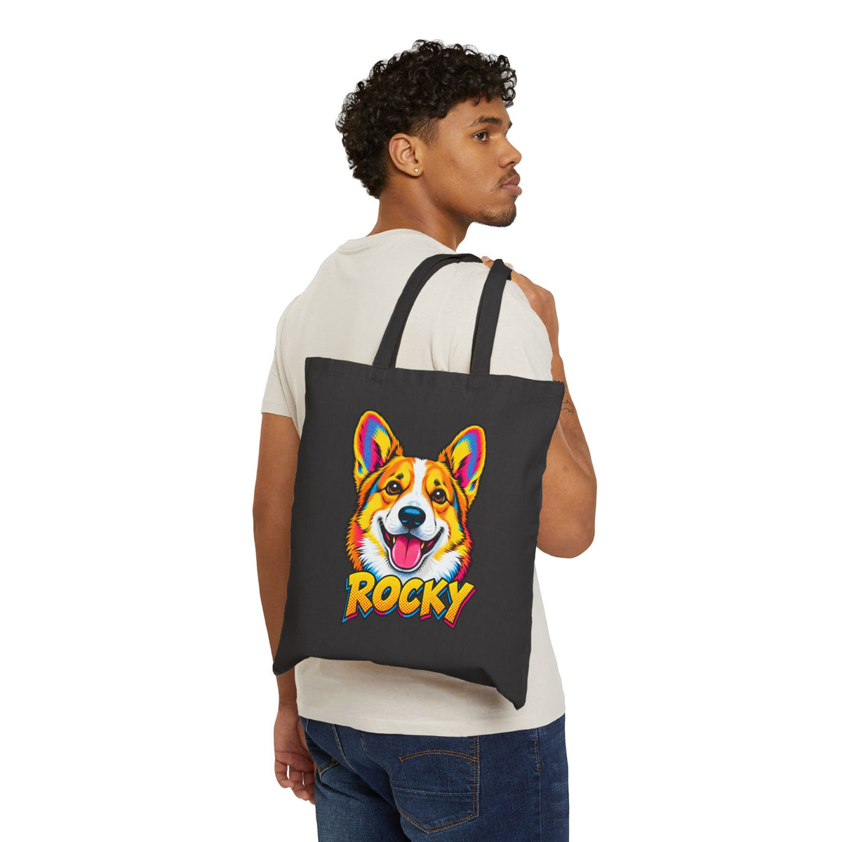 Bolsa Tote Personalizada con el Retrato de tu Mascota — Foto Real o Diseño Ilustrado