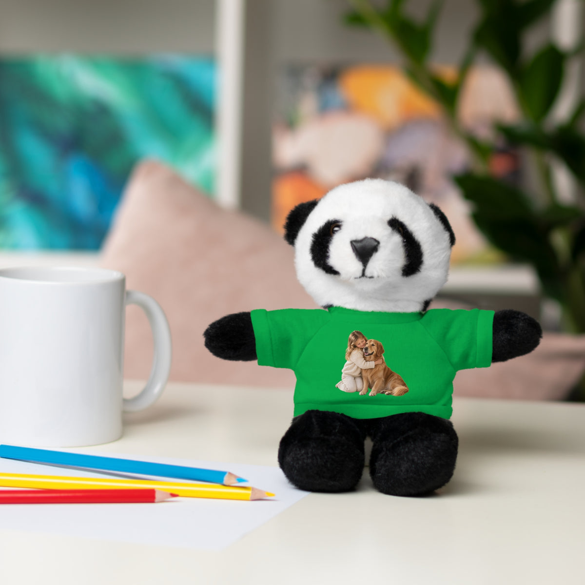 Peluche con Camiseta Personalizada — Foto de tu Mascota