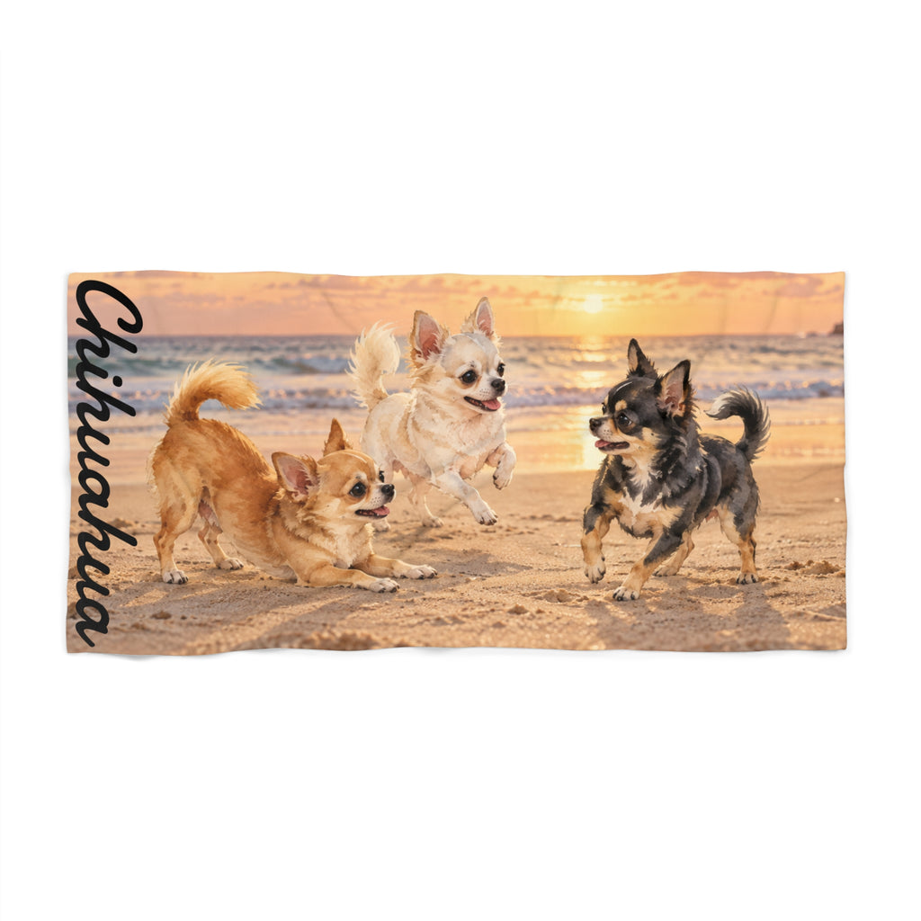 Toalla de Playa Personalizada con Foto de tu Mascota — Foto Real o Diseño Ilustrado