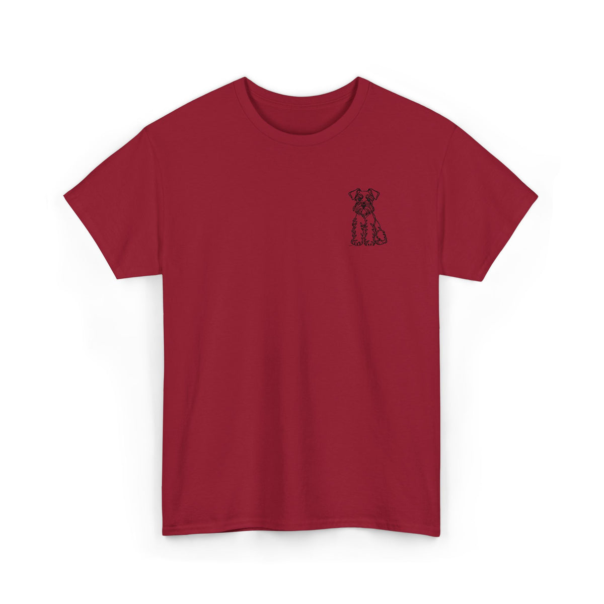 Camiseta Bordada Personalizada de tu Mascota — Retrato en Línea