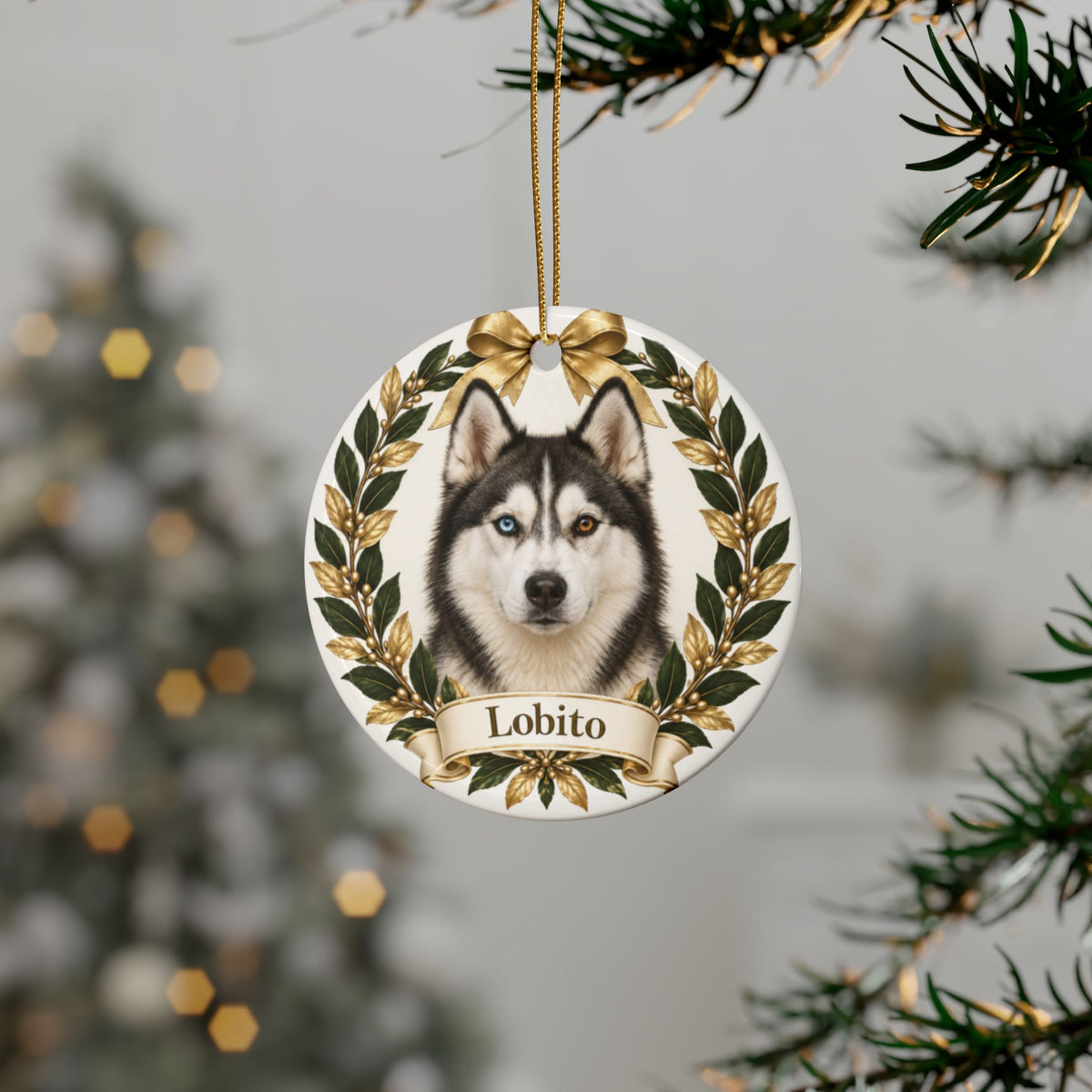 Ornamento Navideño Personalizado con tu Mascota