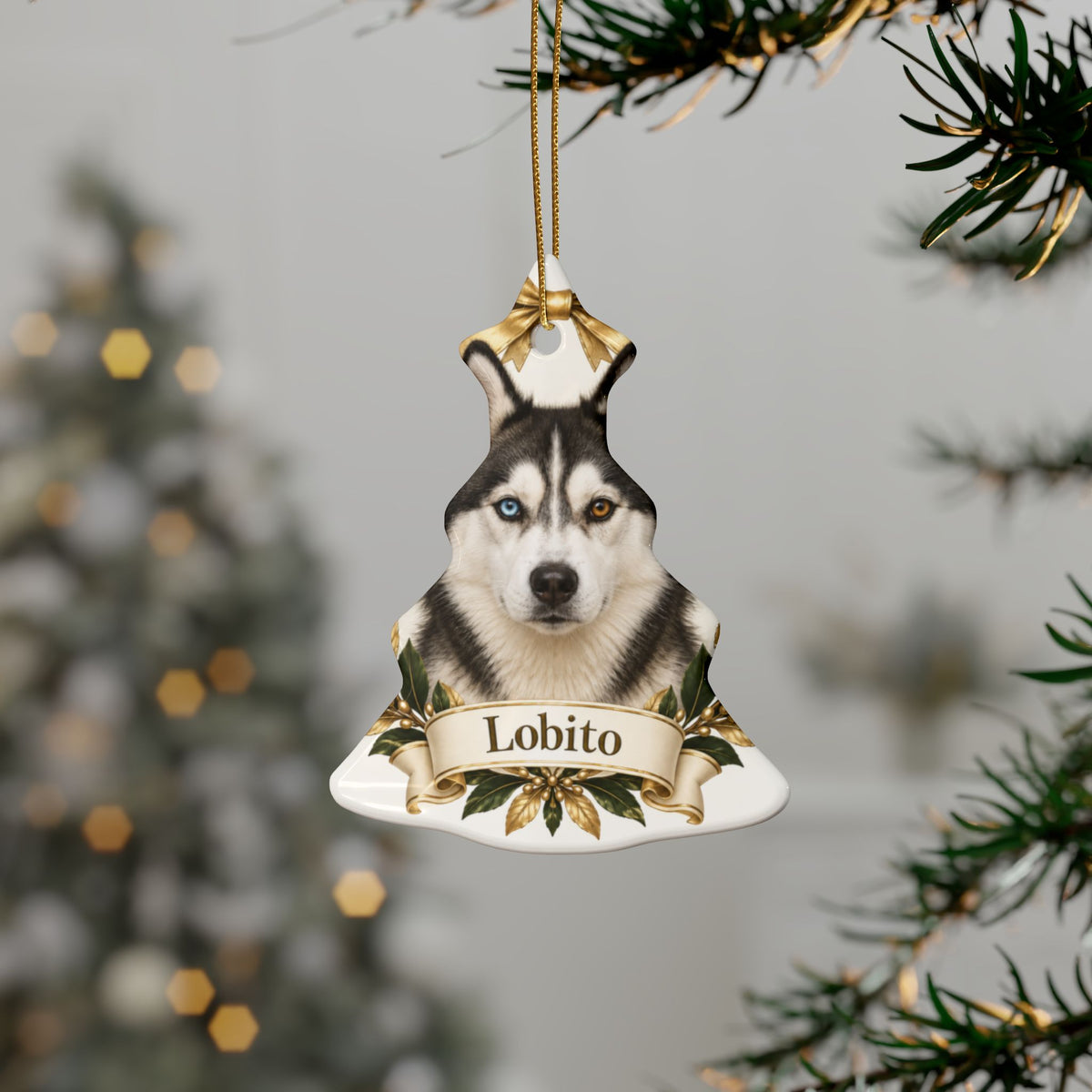 Ornamento Navideño Personalizado con tu Mascota