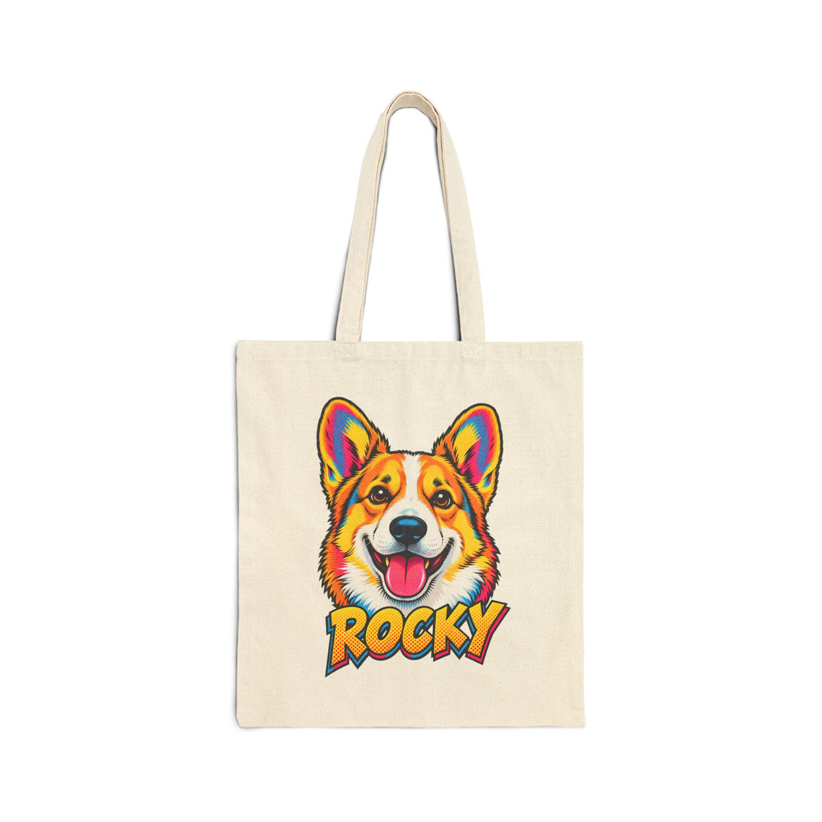 Bolsa Tote Personalizada con el Retrato de tu Mascota — Foto Real o Diseño Ilustrado