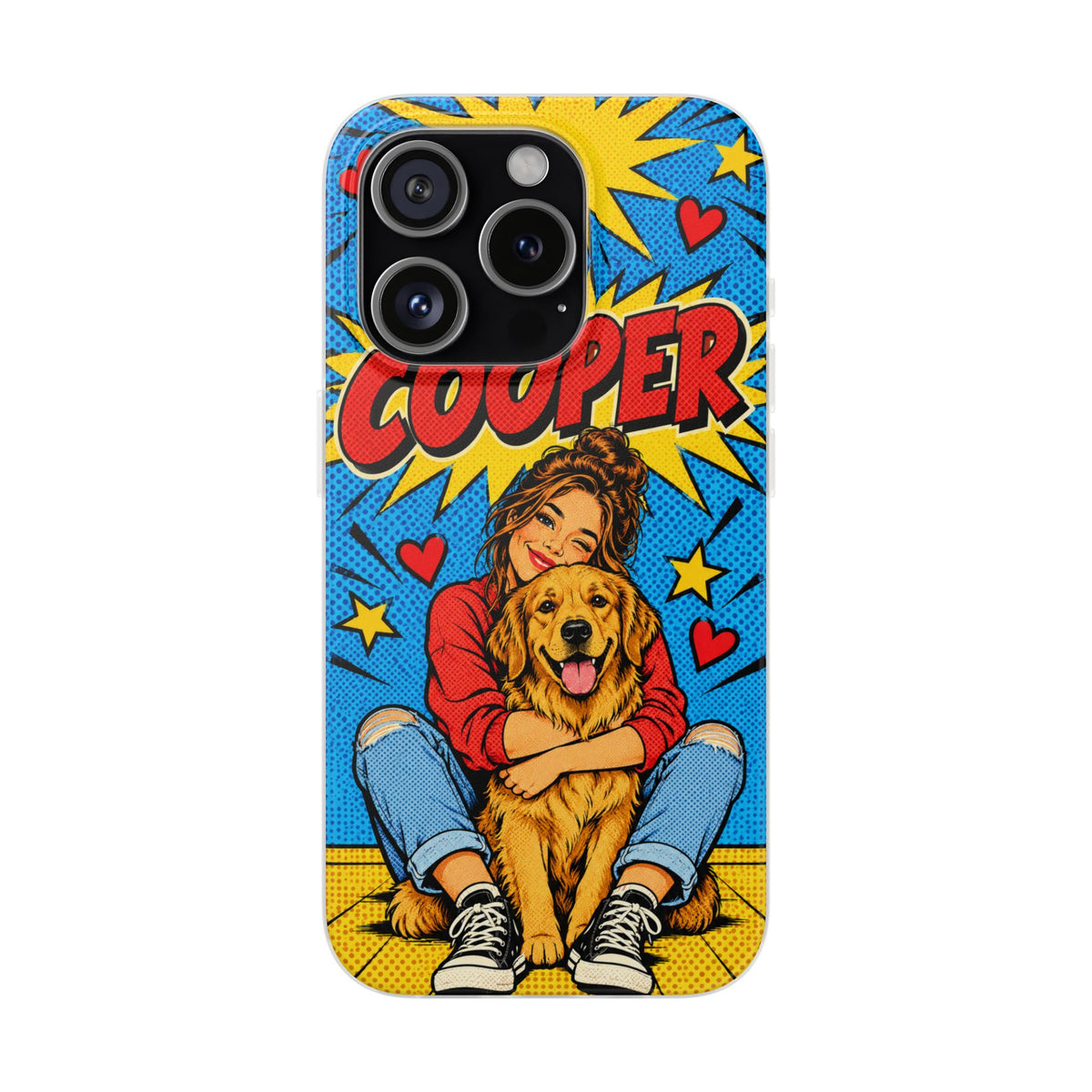 Funda de Celular Transparente Personalizada con tu Mascota — Foto Real o Diseño Ilustrado