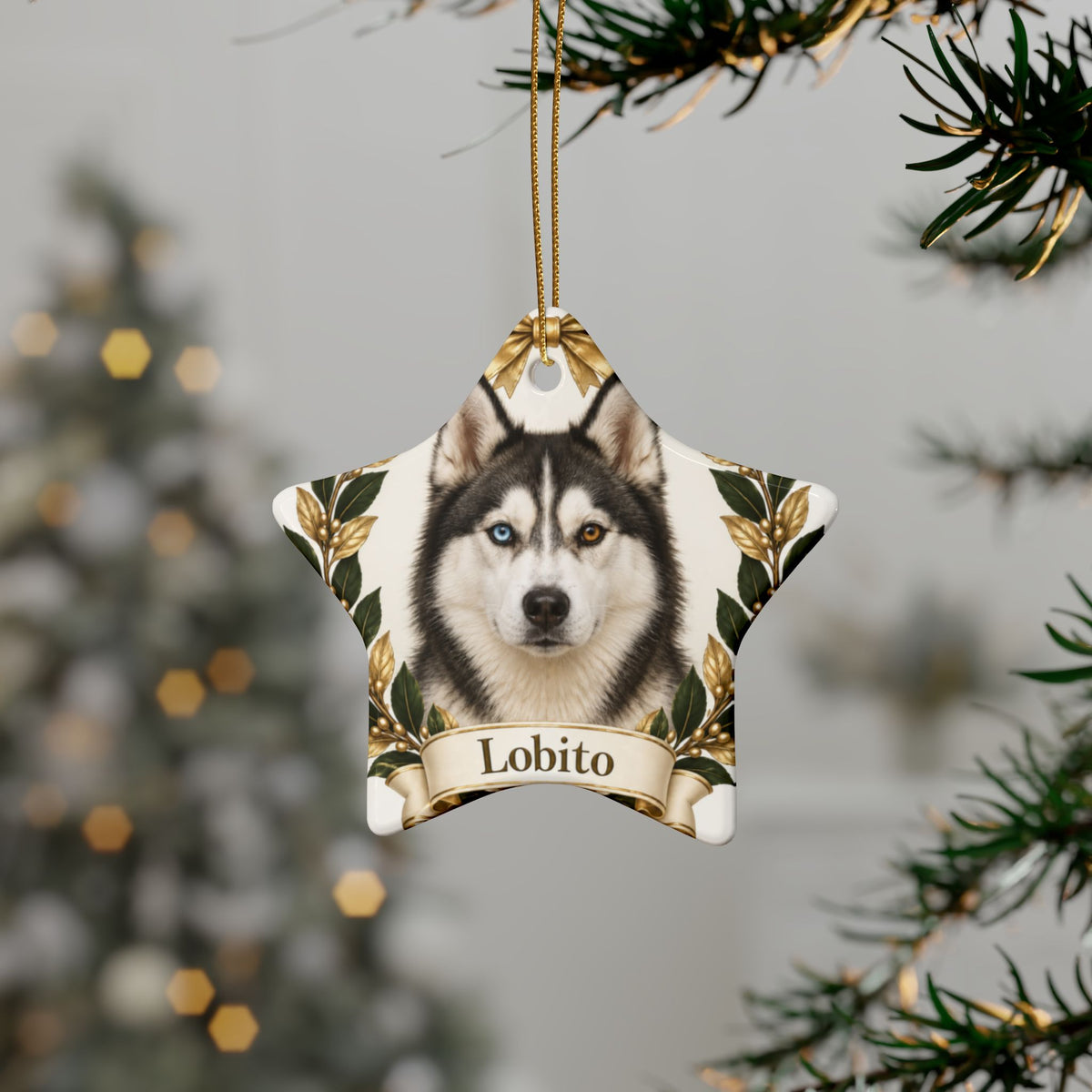 Ornamento Navideño Personalizado con tu Mascota