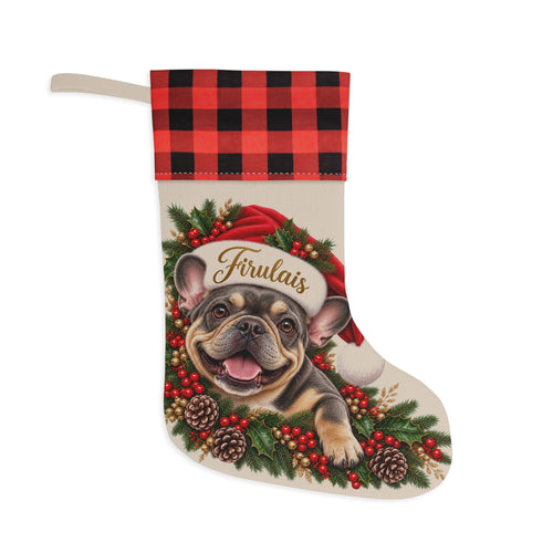 Bota Navideña Personalizada con Foto de tu Mascota