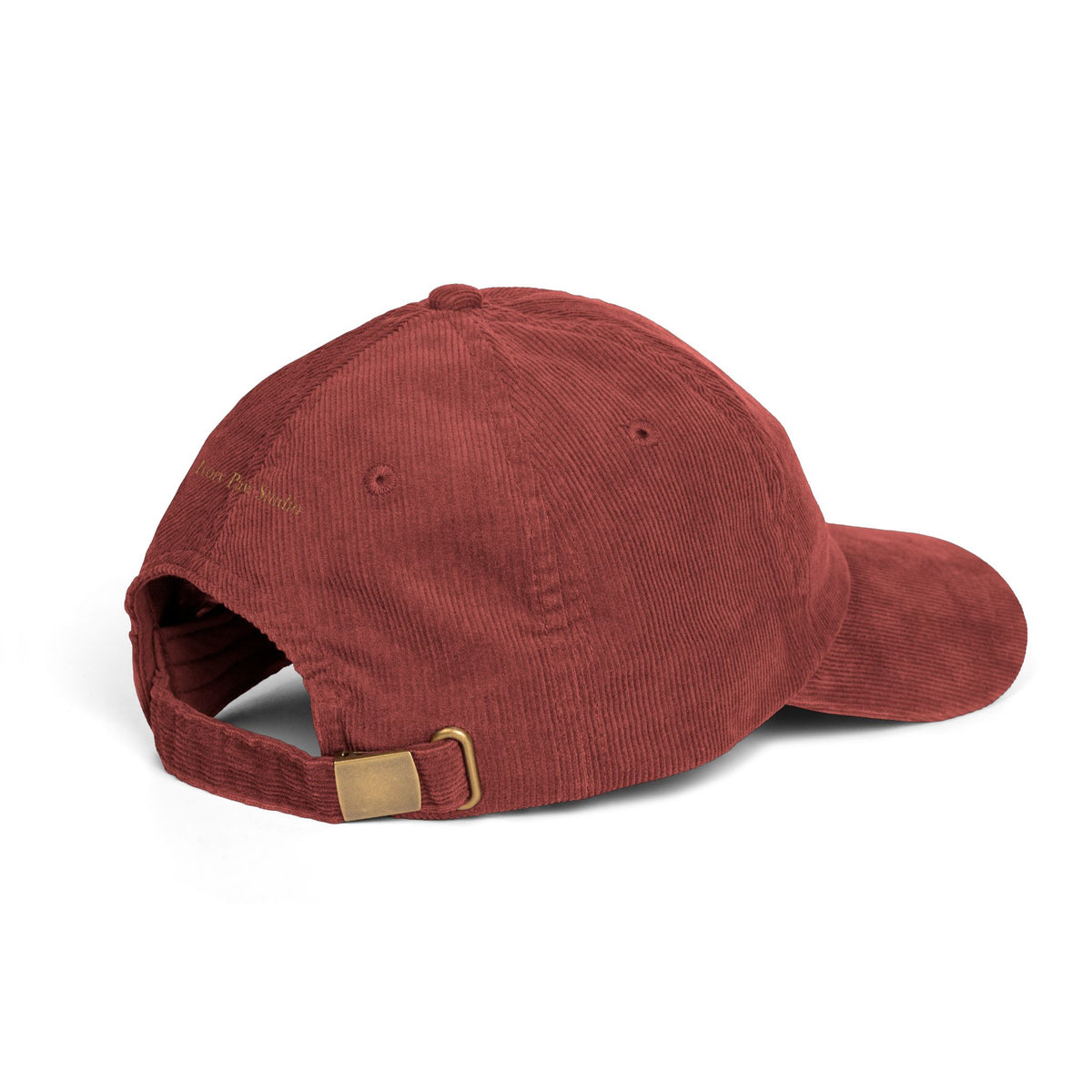 Gorra de Pana Bordada Ivory Paw Studio — con Silueta y Nombre de tu Mascota