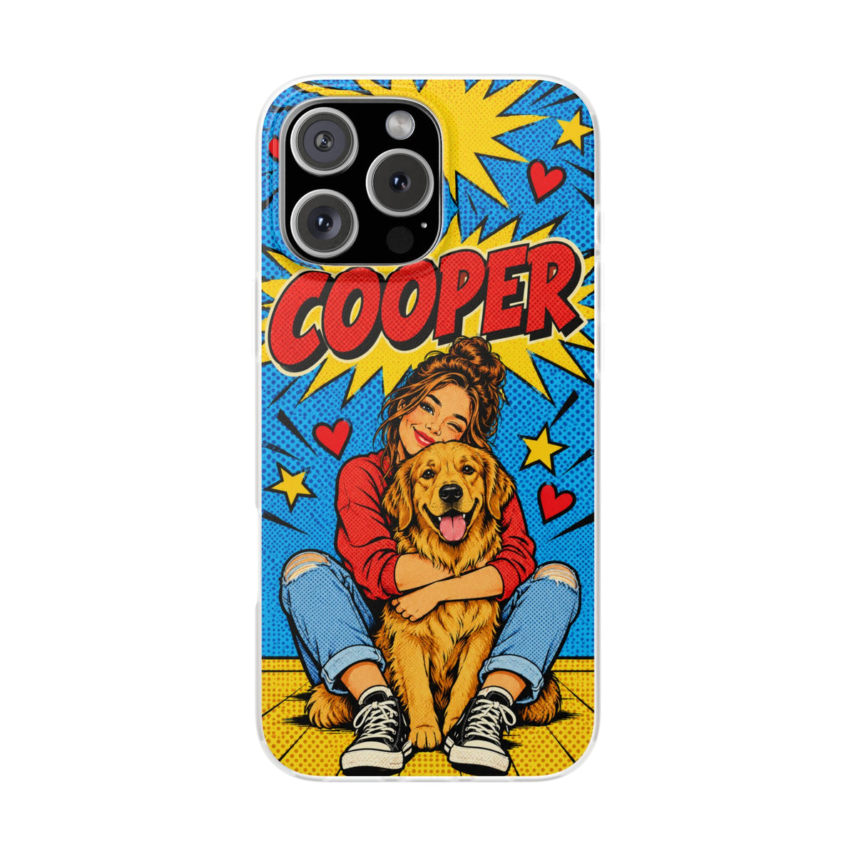Funda de Celular Transparente Personalizada con tu Mascota — Foto Real o Diseño Ilustrado