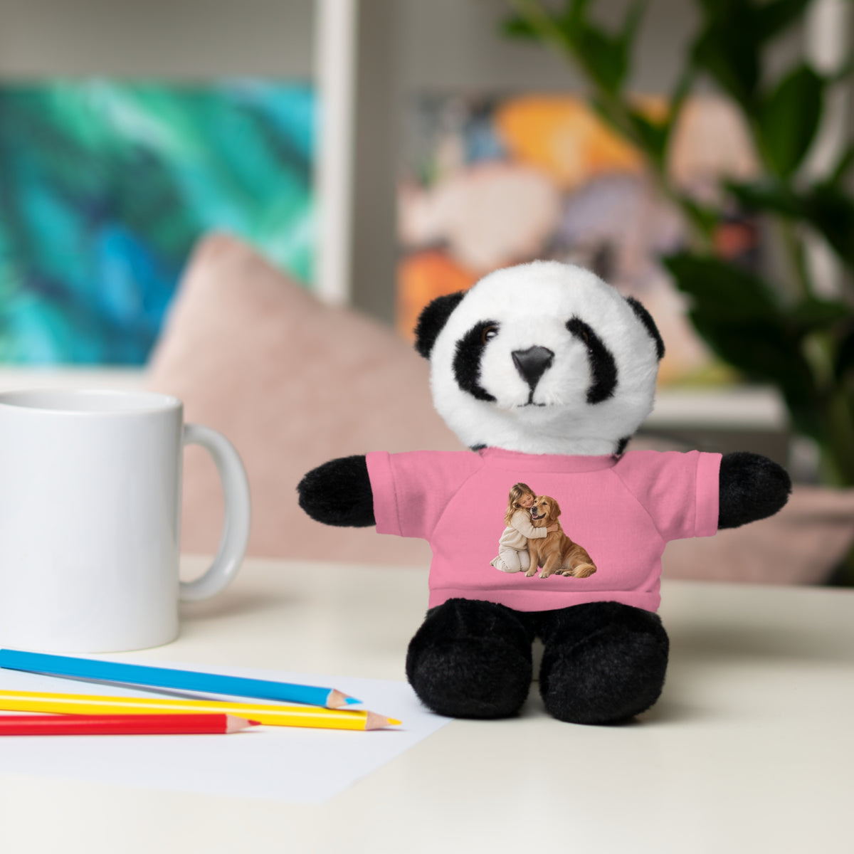 Peluche con Camiseta Personalizada — Foto de tu Mascota