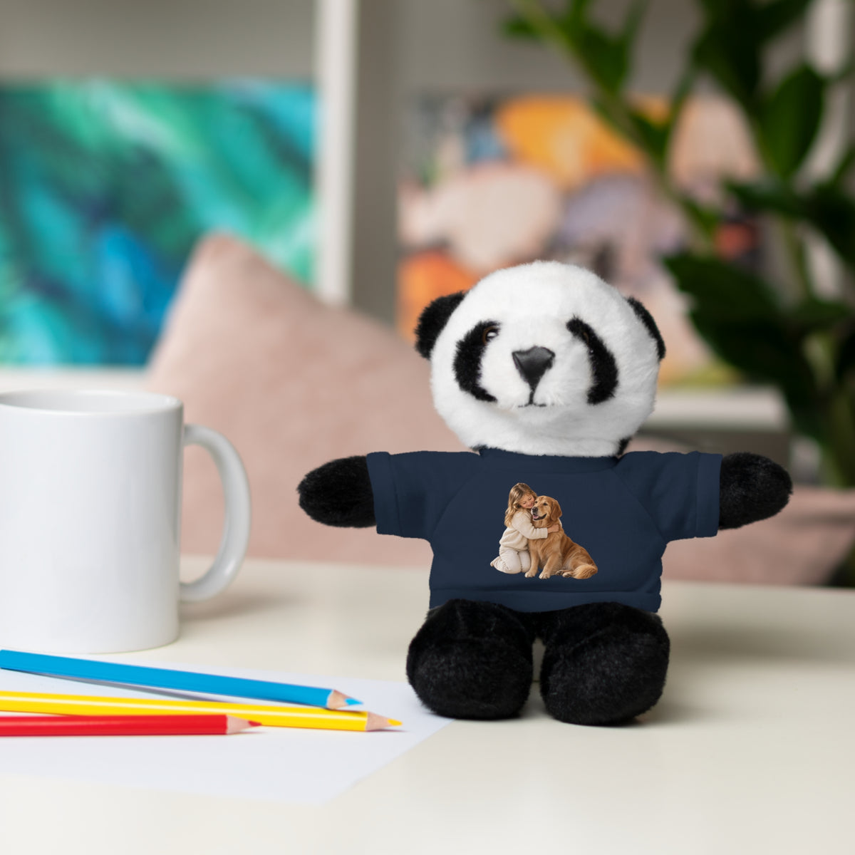 Peluche con Camiseta Personalizada — Foto de tu Mascota