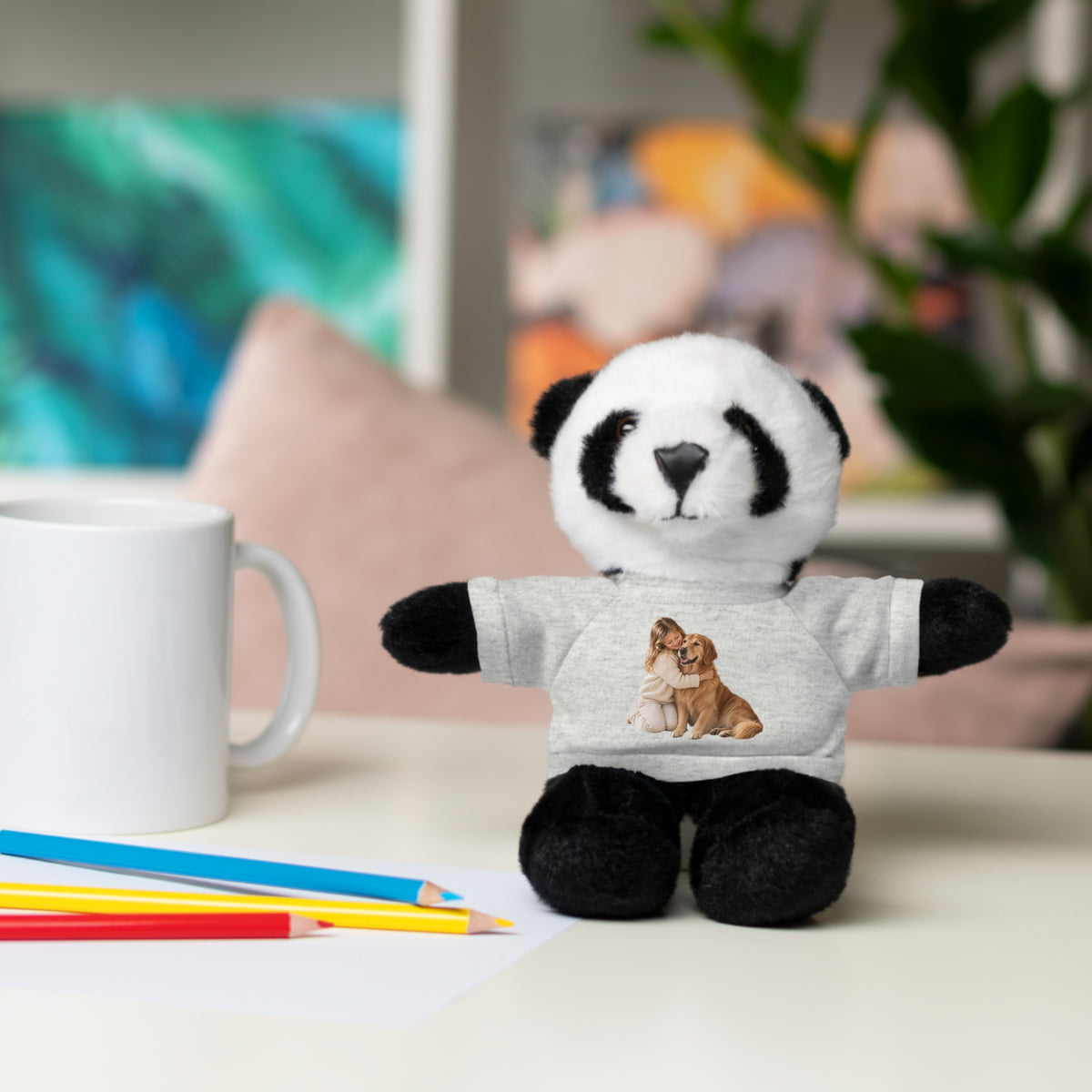 Peluche con Camiseta Personalizada — Foto de tu Mascota