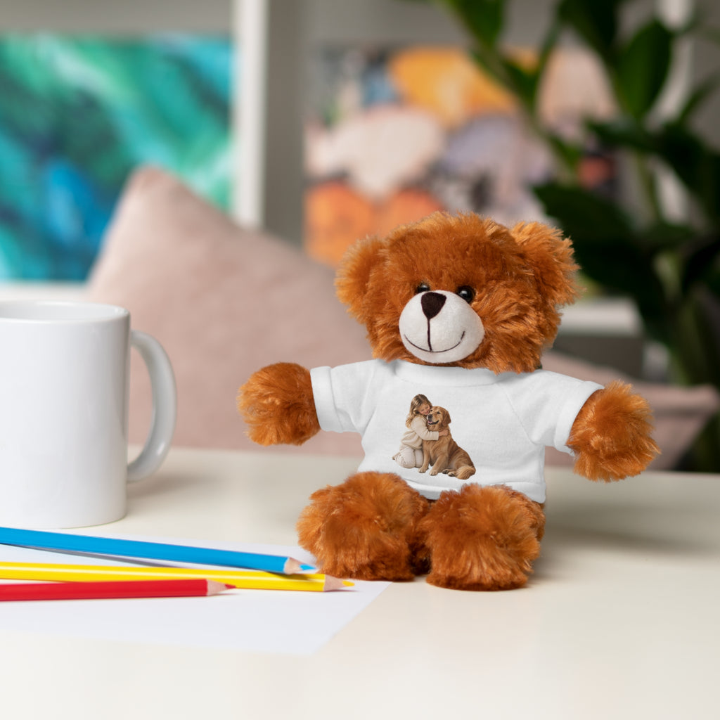 Peluche con Camiseta Personalizada — Foto de tu Mascota