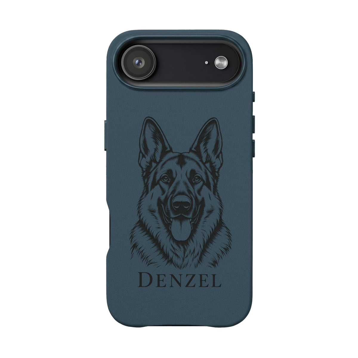 Funda de Celular de Cuero Grabada — Retrato de tu Mascota