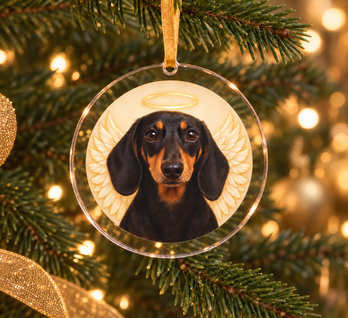 Adorno navideño memorial de tu mascota