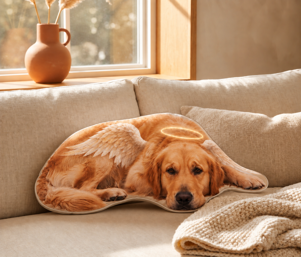 Almohada con la forma de tu mascota - diseño memorial