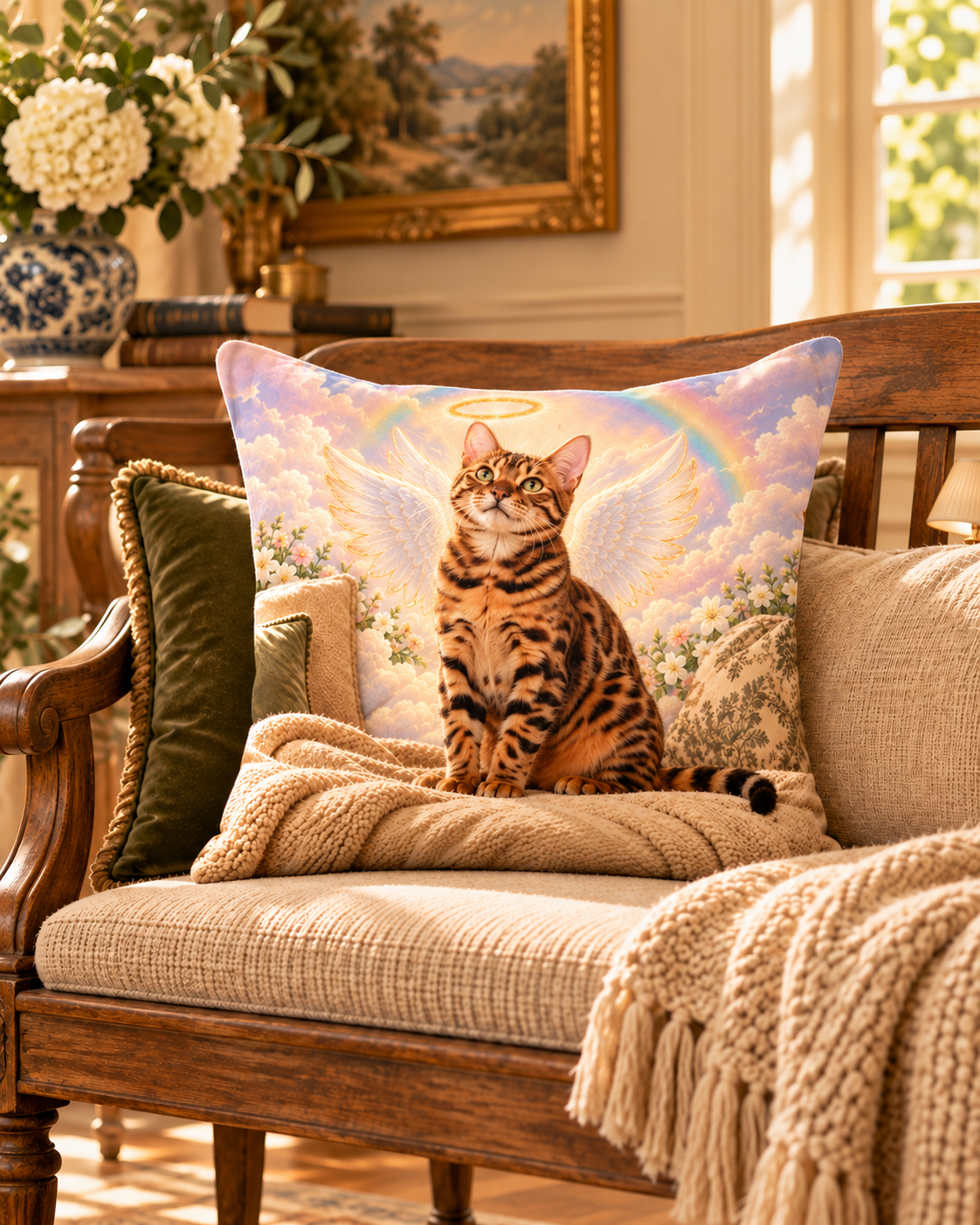 Cojín Personalizado con Foto de tu Mascota — Foto Real o Diseño Ilustrado