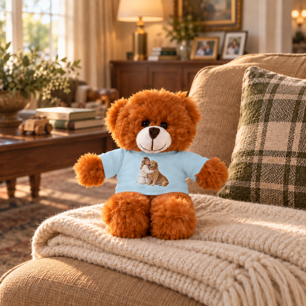 Peluche con Camiseta Personalizada — Foto de tu Mascota