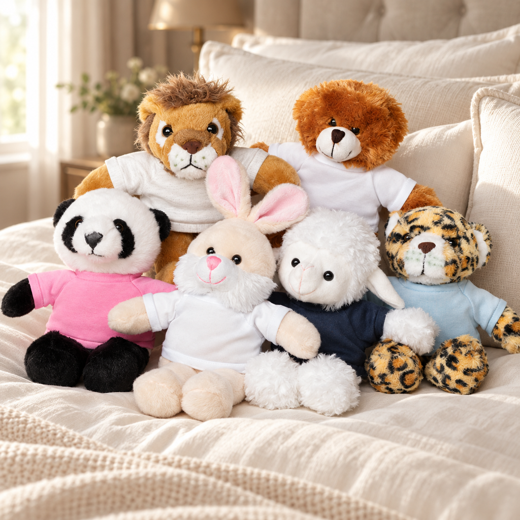 Peluche con Camiseta Personalizada — Foto de tu Mascota