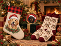 Pack Espíritu Navideño - calcetín, ornamento y calcetines personalizados
